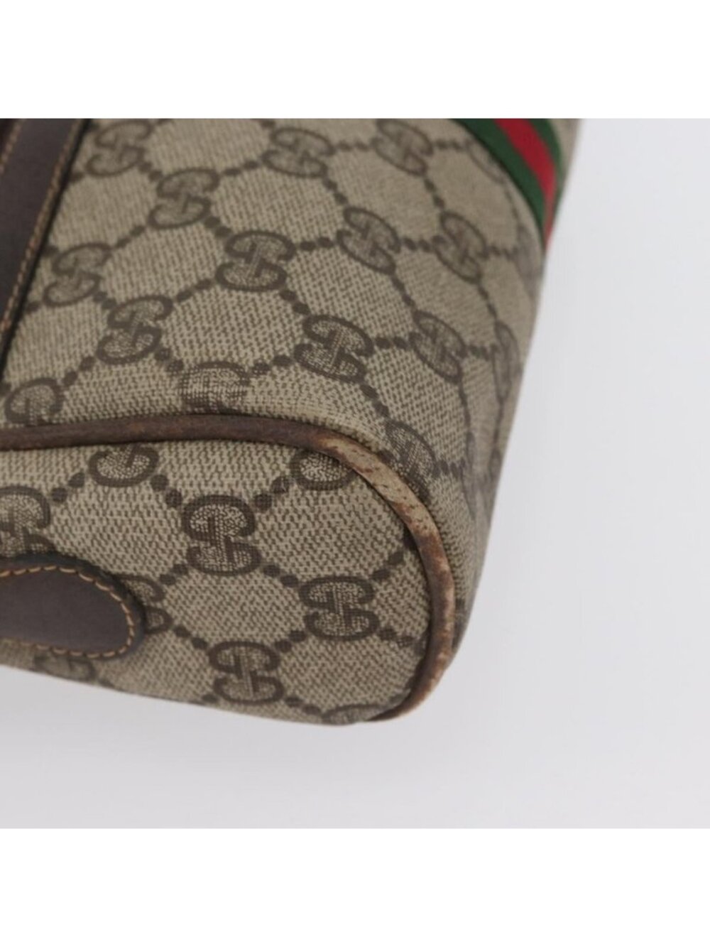 Authentic GUCCI GG Supreme Web Sherry Line Shoulder Bag PVC Beige Gold 010 378 - Picture 16 of 16